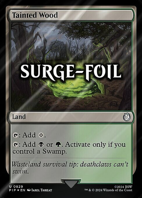 Tainted Wood Card Front