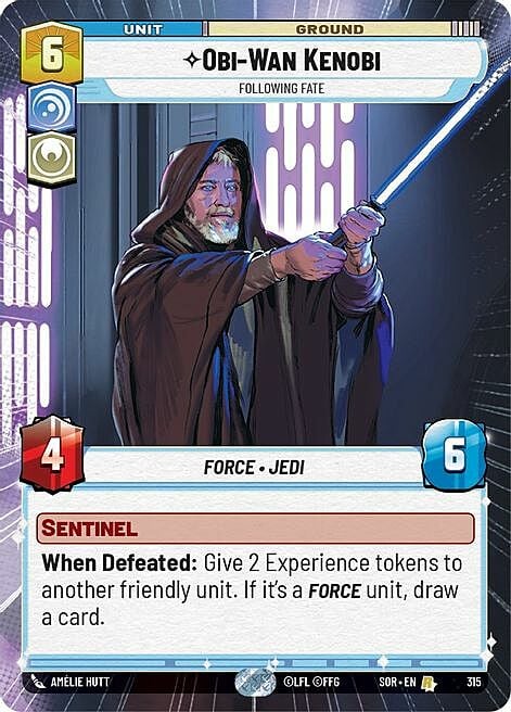 Obi-Wan Kenobi - Following Fate Card Front