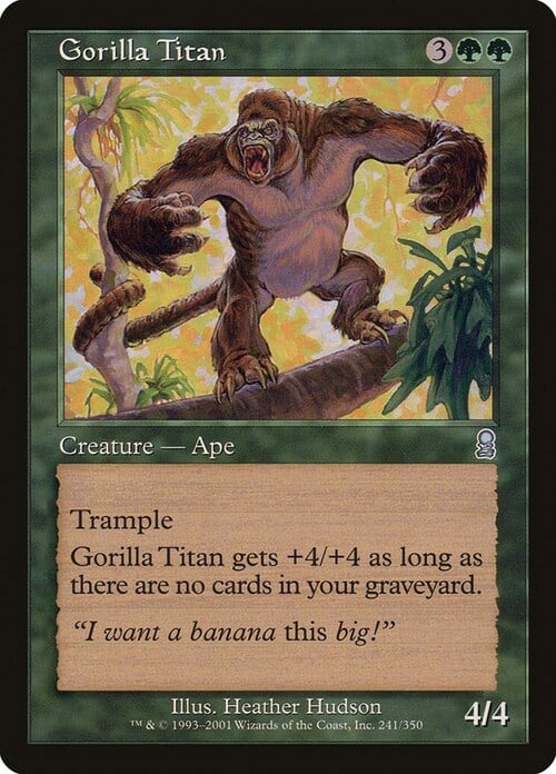 Titano Gorilla Card Front