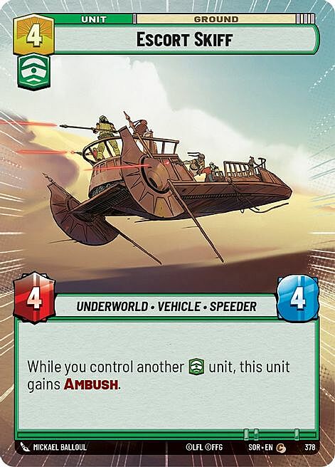Escort Skiff Card Front