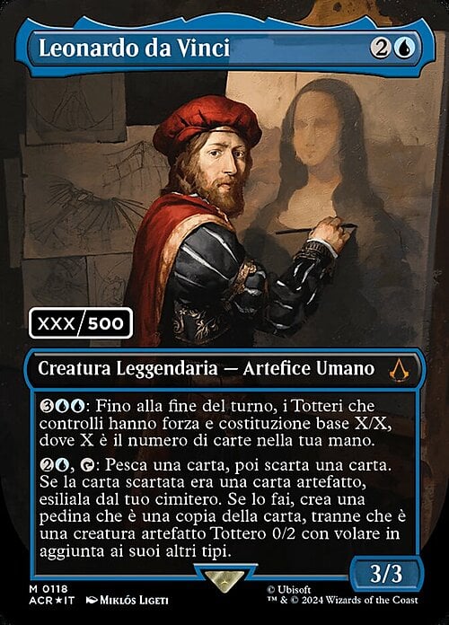 Leonardo da Vinci Card Front
