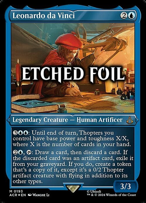 Leonardo da Vinci Card Front