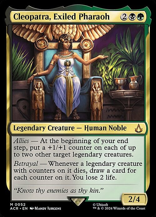 Cleopatra, Exiled Pharaoh Card Front