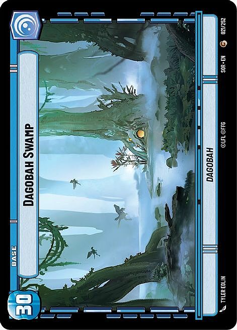 Palude di Dagobah // Scudo Token Card Front