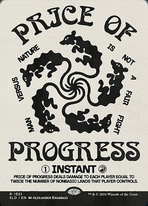 Price of Progress Card Front