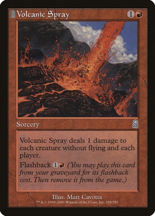 Volcanic Spray Card Front