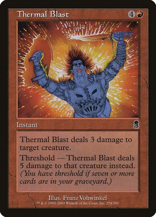 Thermal Blast Card Front