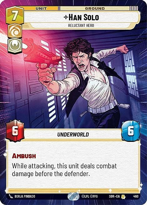 Han Solo, Reluctant Hero Card Front
