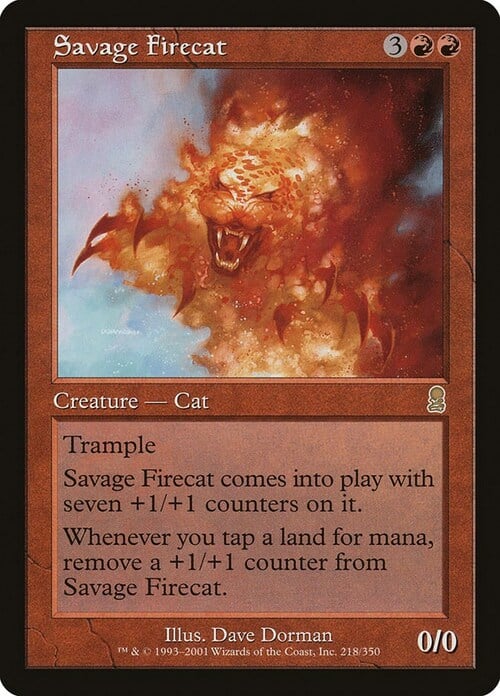 Savage Firecat Card Front