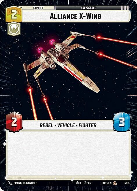 Alliance X-Wing Card Front