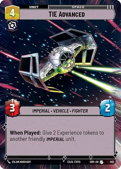 TIE Advanced Card Front