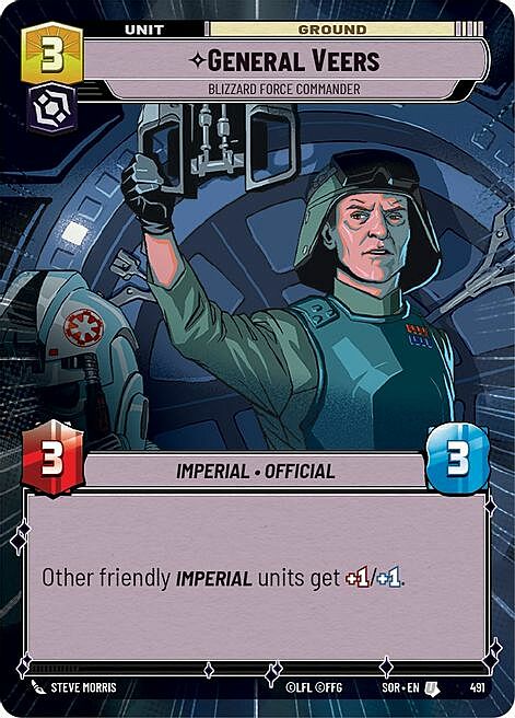 Generale Veers, Comandante Della Blizzard Force Card Front