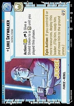 Luke Skywalker, Amico Fidato Card Front