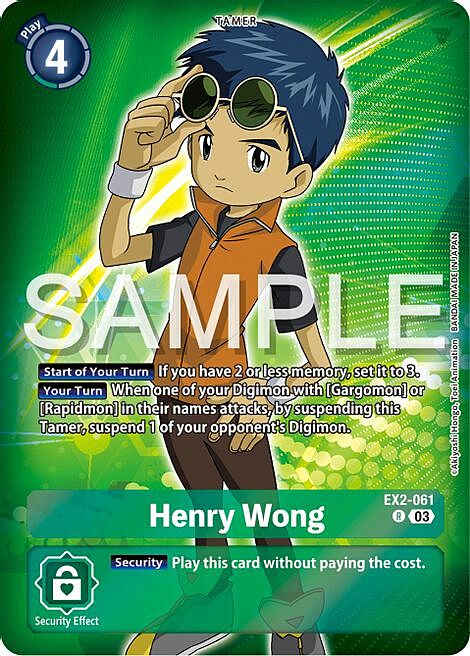 Henry Wong Card Front