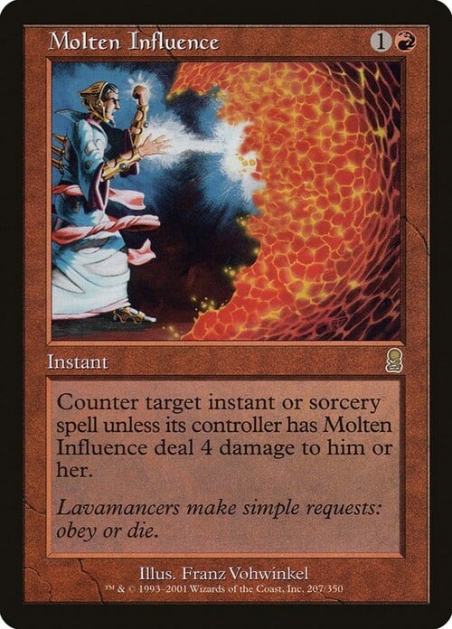 Molten Influence Card Front