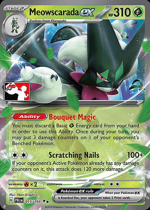 Meowscarada ex Card Front