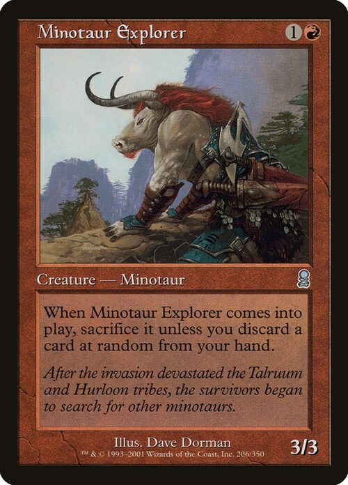 Minotaur Explorer Card Front