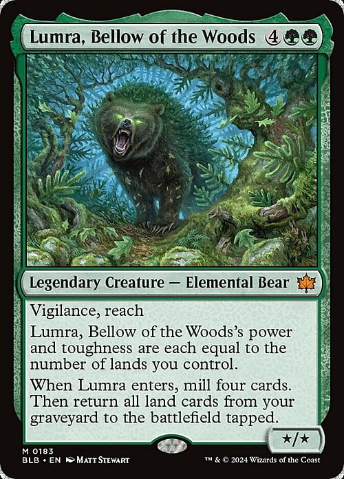 Lumra, Bellow of the Woods Card Front