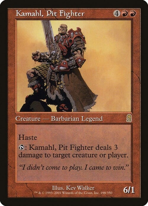 Kamahl, Pit Fighter Card Front