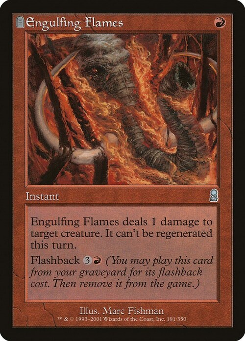Engulfing Flames Card Front