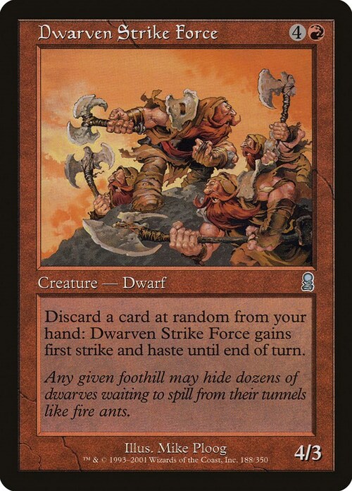 Dwarven Strike Force Card Front