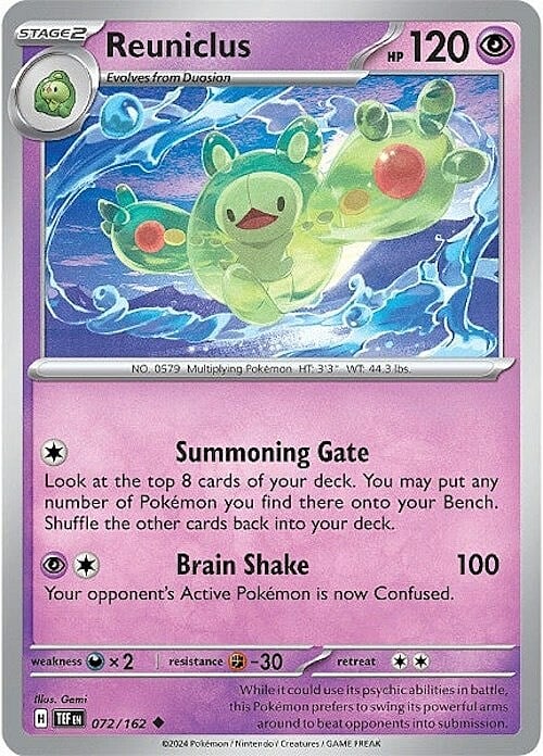 Reuniclus Card Front