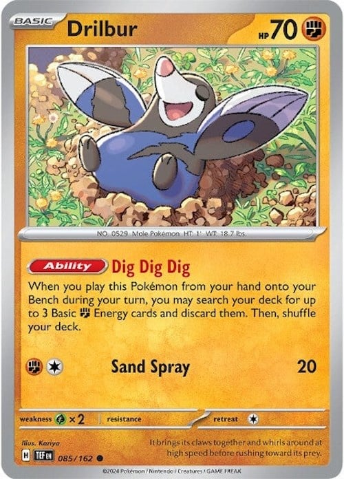 Drilbur Temporal Forces | Pokmon | CardTrader Drilbur Temporal Forces | Pokmon | CardTrader