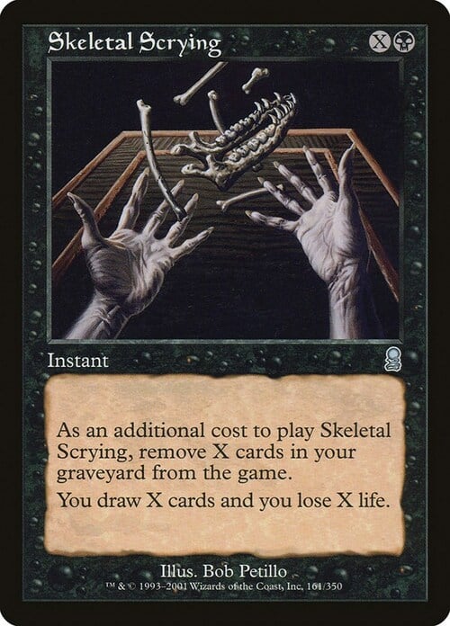 Skeletal Scrying Card Front