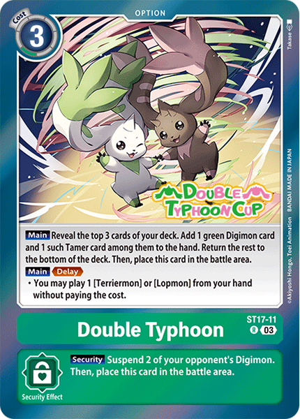 Double Typhoon Card Front