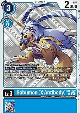 Gabumon (X Antibody) Card Front