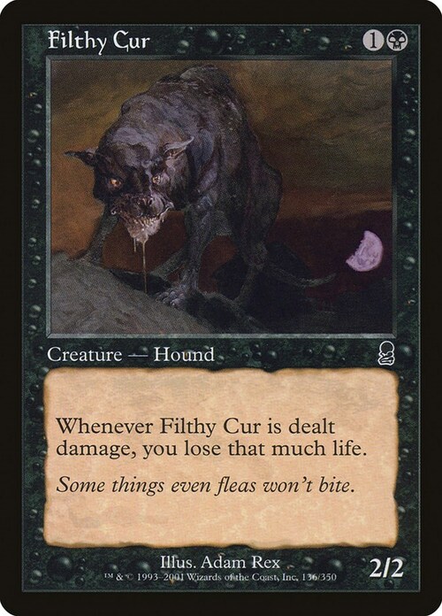 Filthy Cur Card Front