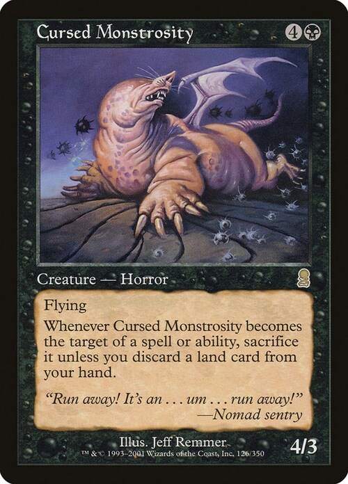 Cursed Monstrosity Card Front