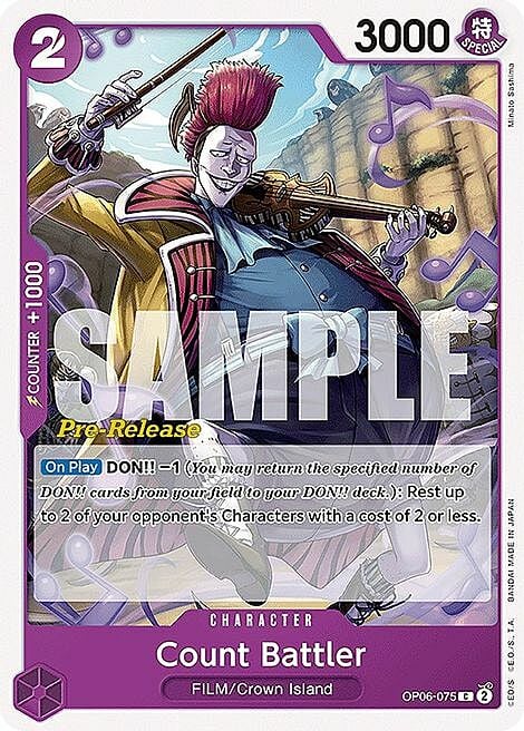 Count Battler Card Front