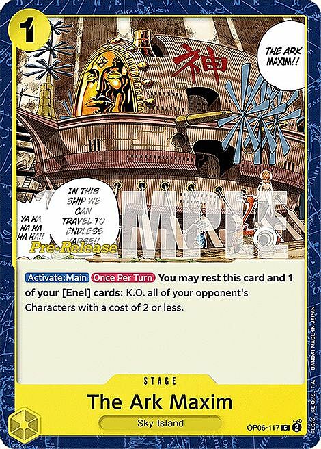 The Ark Maxim Card Front