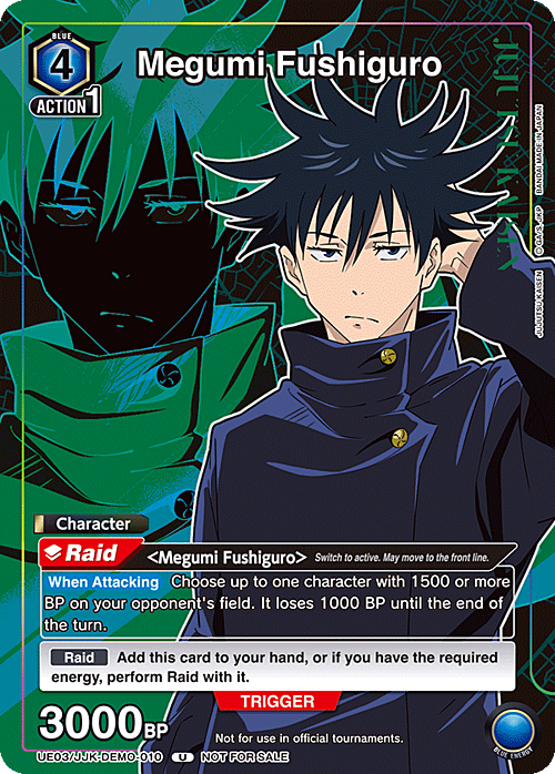 Megumi Fushiguro Card Front