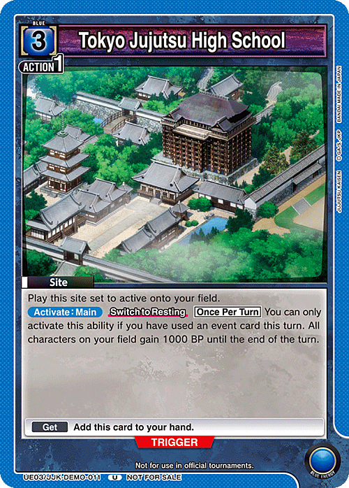Tokyo Jujutsu High School Card Front