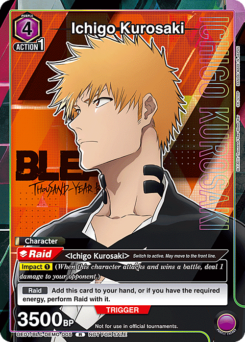 Ichigo Kurosaki Card Front