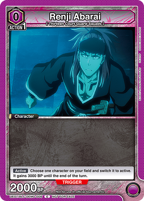 Renji Abarai Card Front