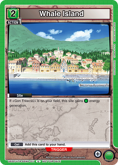 Whale Island Card Front