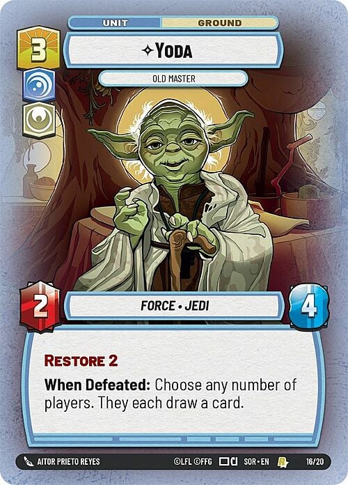 Yoda - Old Master Card Front