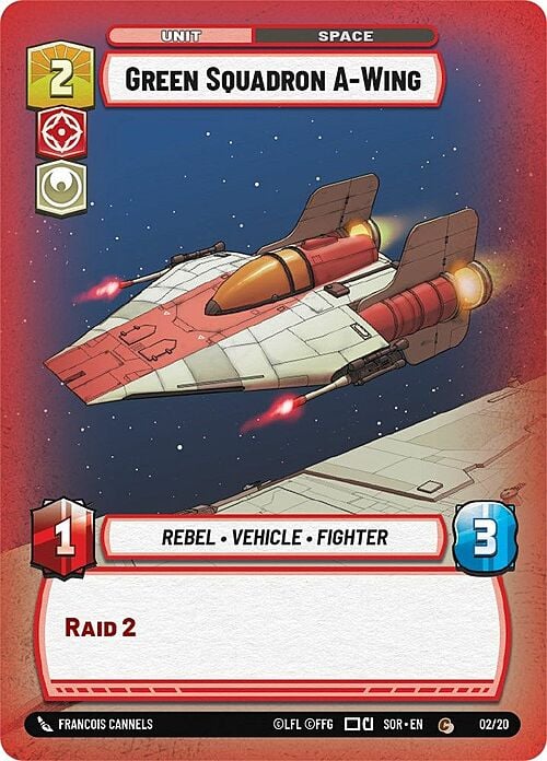 Green Squadron A-Wing Card Front