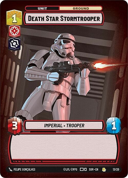 Death Star Stormtrooper Card Front
