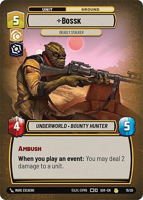 Bossk - Deadly Stalker Card Front