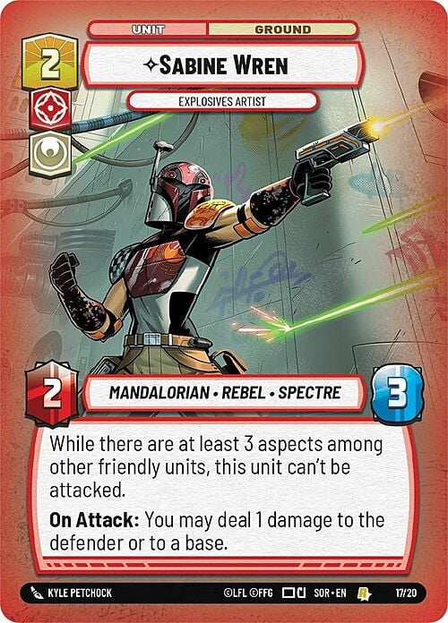 Sabine Wren - Explosives Artist Card Front