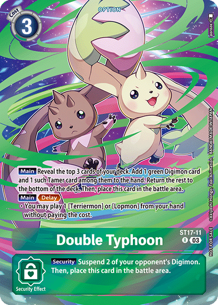 Double Typhoon Card Front