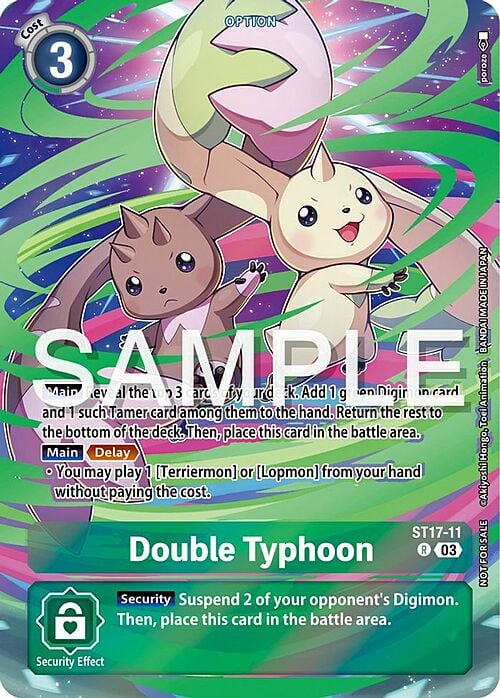Double Typhoon Card Front