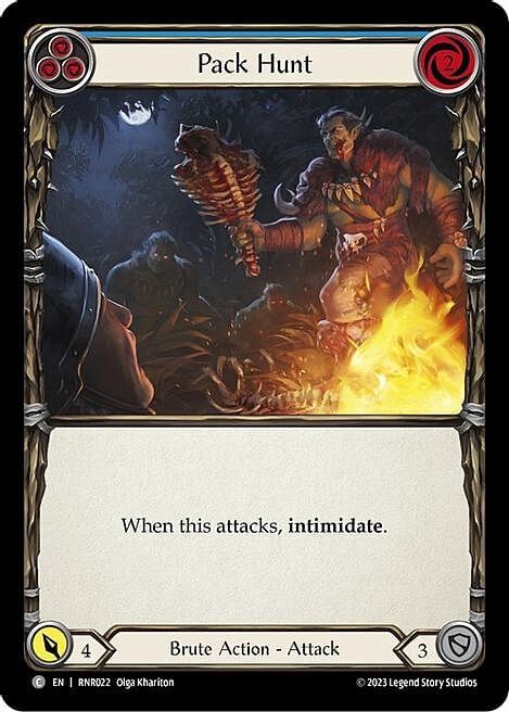 Pack Hunt - Blue Card Front