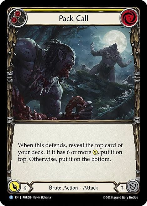 Pack Call Card Front