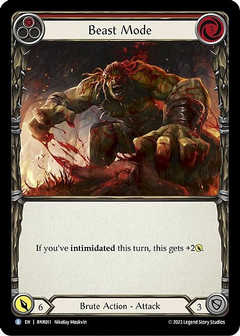 Beast Mode Card Front