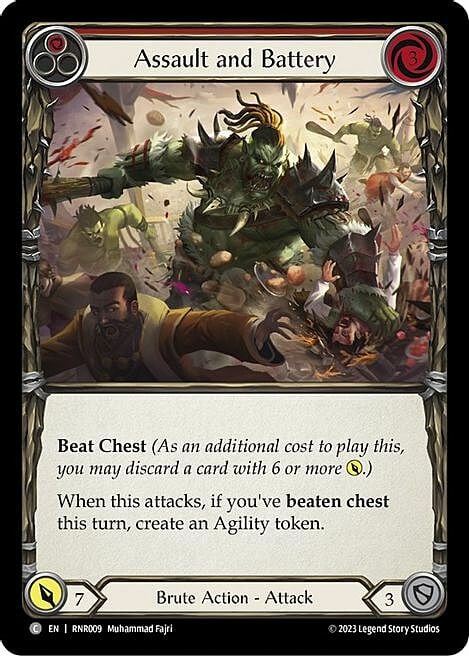 Aggressione Aggravata - Rosso Card Front